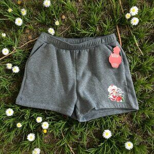STRAWBERRY SHORTCAKE Retro Gray Sweat Shorts Size XL NEW NWOT